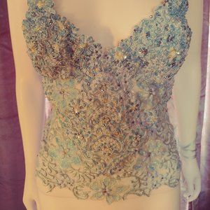 Stunning Sparkle Top - Handmade, Unique, stretches to fit a range of sizes